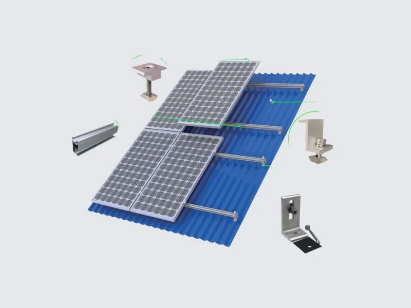 Estructura y soportes para paneles solares